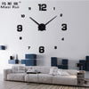 2017 new arrival 3d real big wall clock modern design rushed Quartz clocks fashion watches mirror sticker diy living room decor