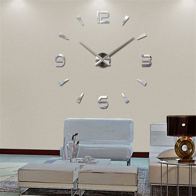 2018 New High Quality 3D Wall Stickers Creative Fashion Living Room Clocks Large Wall Clock DIY Home Decoration Acrylic + EVA